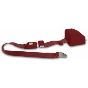 2 Point Retractable Burgundy Lap Seat Belt (1 Belt) Photo Main