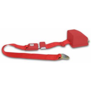2 Point Retractable Red Lap Seat Belt (1 Belt) Photo Main