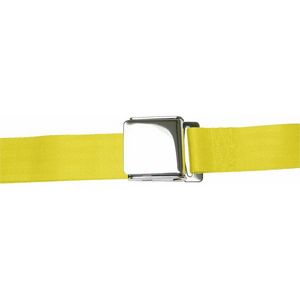 2 Point Yellow Lap Seat Belt With Airplane Lift Buckle Photo Main