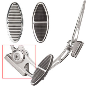 Billet Gas Pedal Assembly Oval Black Photo Main