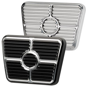 Billet Brake/Clutch Pedal Pad Tri-Five Polished Photo Main