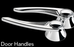 Billet Door Handles GM/Ford (1949-UP) Ball Milled Polished Photo Main