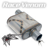 Black Widow Race Venom Series Muffler, 3" - Offset/Center (Driver Side) Photo Main