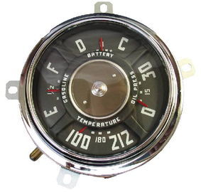 1947-49 Chevrolet Truck Gauge Cluster Assembly - 6 Volt, 6 Cyl Photo Main