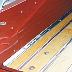 1967-72 Chevrolet Truck Bed Angled Strips, Longbed Stepside, Polished Stainless Steel, (97") Photo Main