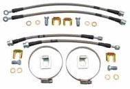Front & Rear Disc Brake Hose Kits, Stainless Steel, 7/16" Photo Main