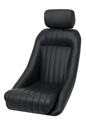 CLASSIC BUCKET CORBEAU SEAT - BLACK VINYL Photo Main