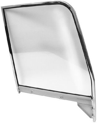 1955-59 Chevrolet / GMC Truck Door Window With Chrome Frame, L/H Clear Glass Photo Main