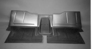 1955-59 Chevrolet Truck Front Floor - Fits SB Recessed Firewall Photo Main