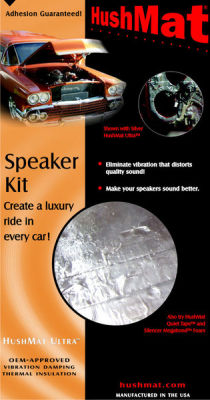 HushMat Ultra Vibration Damping Material - Speaker Kit Black Photo Main