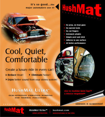 HushMat Ultra Vibration Damping Material - Door Kit Black Photo Main