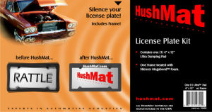 HushMat Ultra Vibration Damping Material - License Plate Kit  Photo Main