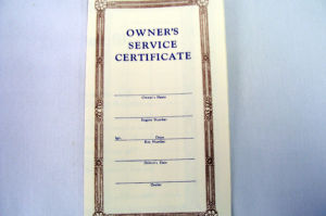 1939-41 Ford Owners service certificate Photo Main