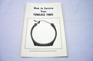 1954-56 Ford New vehicle tubeless tire instructions folder Photo Main