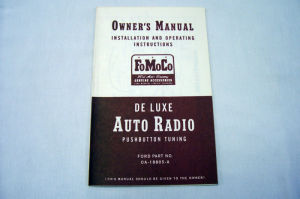 1950 Ford Radio owners manual (Deluxe) Photo Main