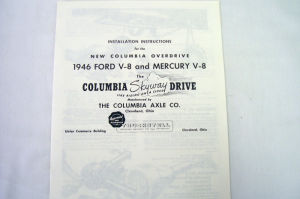 1946-48/1946-48T Ford Columbia axle installation instruction Photo Main