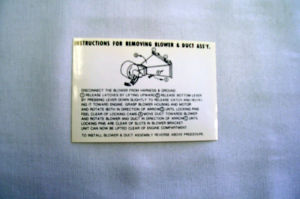 1952-54 Ford Heater box instruction decal Photo Main