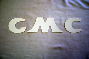 1947-54T White GMC truck tailgate letters Photo Main