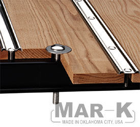 1963-66 Chevy Oak Bed Wood/Strip Kit - w/ Mounting Holes, SST Polished Short Bed Stepside Photo Main