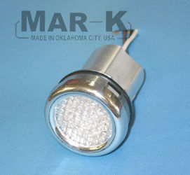 1967-87 CHEVY Bed Roll Lights - Polished Aluminum w/ White LED Light, Steside Photo Main