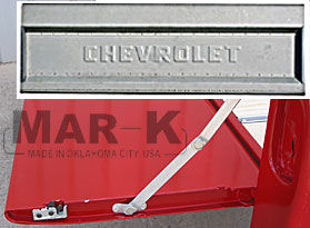 1958-66 Chevrolet Truck Tailgate "Chevrolet" Script w/ Hidden Handle, SS Latch and Link - Fleetside Photo Main