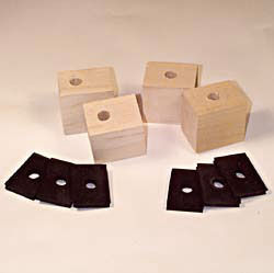 1947-53 CHEVY BED WOOD MOUNTING BLOCKS AND PADS - 1 TON Photo Main