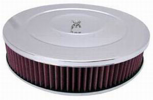  Performance Style Air Cleaner W/ Recessed Base 14" X 3" - Washable Element Photo Main