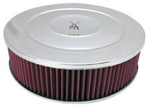  Performance Style Air Cleaner W/ Flat Base 14" X 4" - Washable Element Photo Main