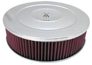  Performance Style Air Cleaner W/ Hi-Lip Base 14" X 4" - Washable Element Photo Main