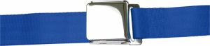 2 Point Cobalt Blue Lap Seat Belt With Airplane Lift Buckle Photo Main