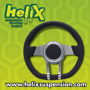 Black Leather Cruiser FX Steering Wheel Photo Main