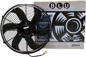 9" Zirgo 850 fCFM S Blade High Performance Blu Cooling Fan  Photo Main