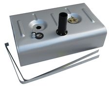 Universal Stainless Steel Gas Tank w/ 3" Neck, Billet Cap and Fuel Injection Tray - 16 Gallon Photo Main