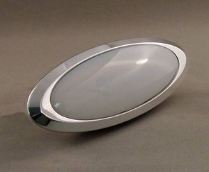 Billet Aluminum Oval LED Interior Light - Polished, 30 Degree Bezel Photo Main