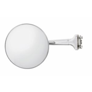 4" Round Stainless Steel Mirror w/ Straight Arm - Convex Mirror Glass Photo Main