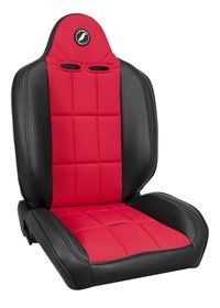 BAJA RS CORBEAU SEAT - BLACK VINYL/ RED CLOTH Photo Main