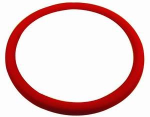14" Red Leather Steering Wheel  Wrap Photo Main