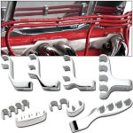 Plug Wire Seperators 2-Wire Polished Valve Cover Mount Style