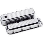 Billet Valve Cover Chevrolet BB (Tall) Ball Milled Polished