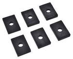 1947-53 Chevrolet Truck Shortbed, 1/2 ton Bed Mounting Pad Set, (6 pcs.)