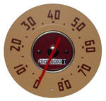 1947-51 GMC Truck Speedometer, Red Needle, 0-80 MPH