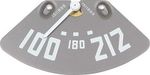 1950-53 Chevrolet Truck Temperature Gauge, White Needle, (8 cyl)