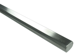 Stainless steel Double-D steering shaft. 3/4" Double-D full length of shaft 22" long