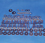1955-58 Chevy Cameo/Suburban Bed Bolt Kit - Angles/Bed Strips, Hidden Fasteners,  Wood w/ Standard Mounting -SST Unpolished