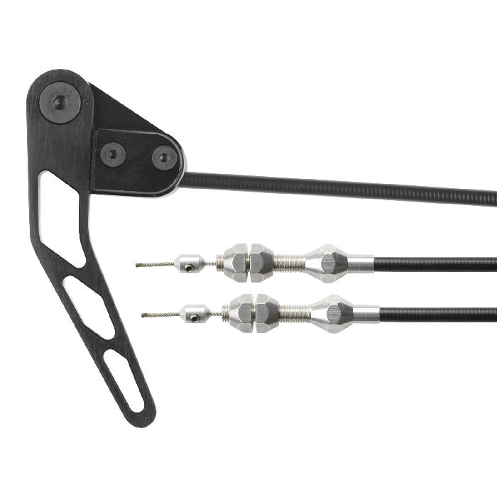 Premier Street Rods XHR1100U Black Universal Hood Release Cable Kit