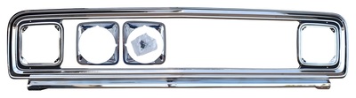 1971-72 Chevrolet Truck Chrome Steel Grill Shell w/ Headlight Bezels Photo Main