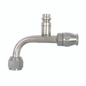 Braided Line Fitting Straight with 134a Service Port for NO 10 Hose Photo Main