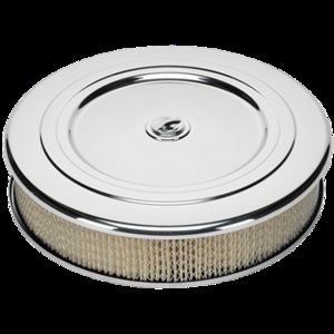 14in. Round Classic Air Cleaner, Polished Photo Main