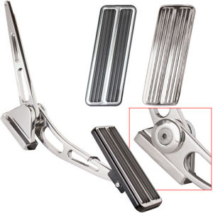 Billet Gas Pedal Assembly Rectangle Polished Photo Main