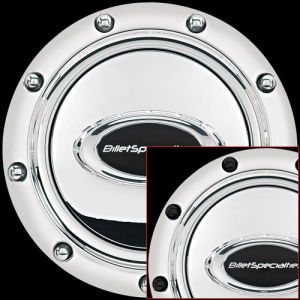 Horn Button Pro-Style Rivet Polished/Black Photo Main